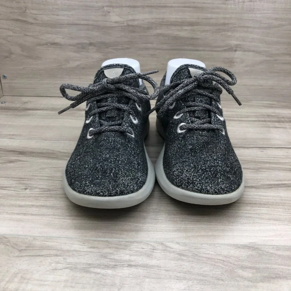 Allbirds Sneakers Womens 8 Gray Merino Wool Runners Lace Up Shoes